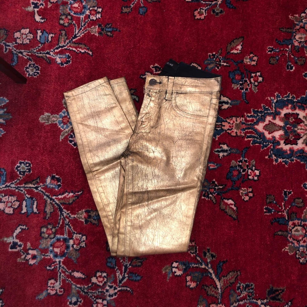 J Brand gold pants